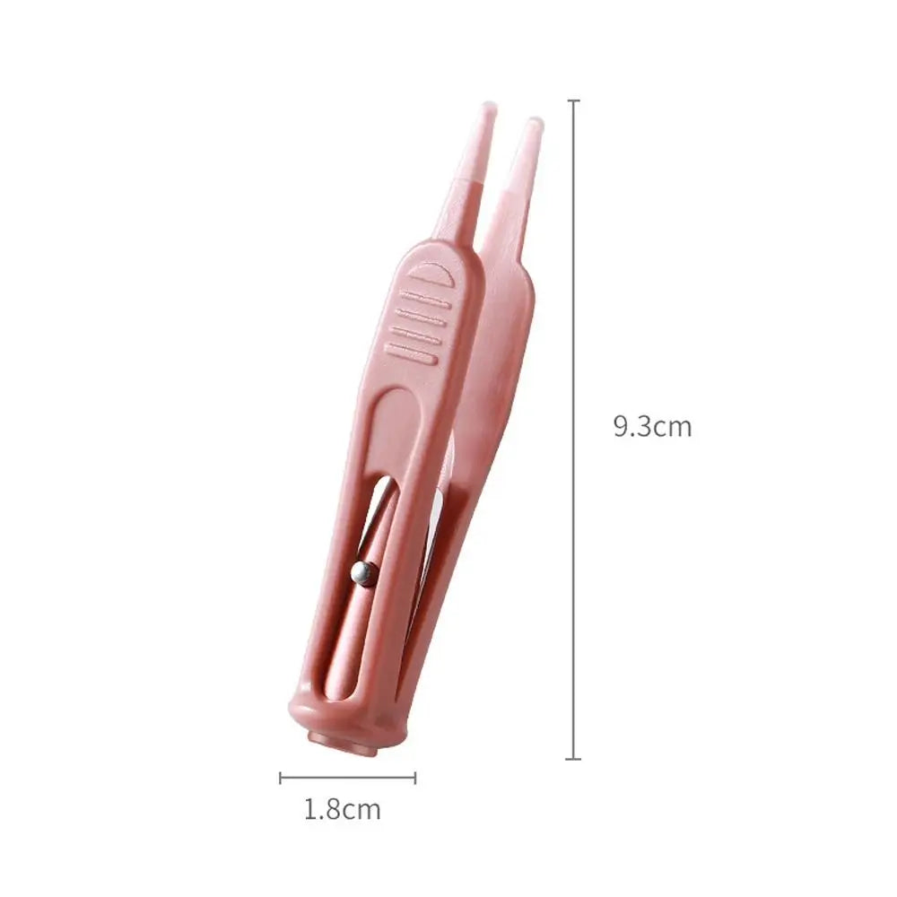 1PC Baby Dig Booger Clip Infants Clean Ear Nose Navel Safety Tweezers Safe Forceps Cleaning Supplies Forceps With LED Light